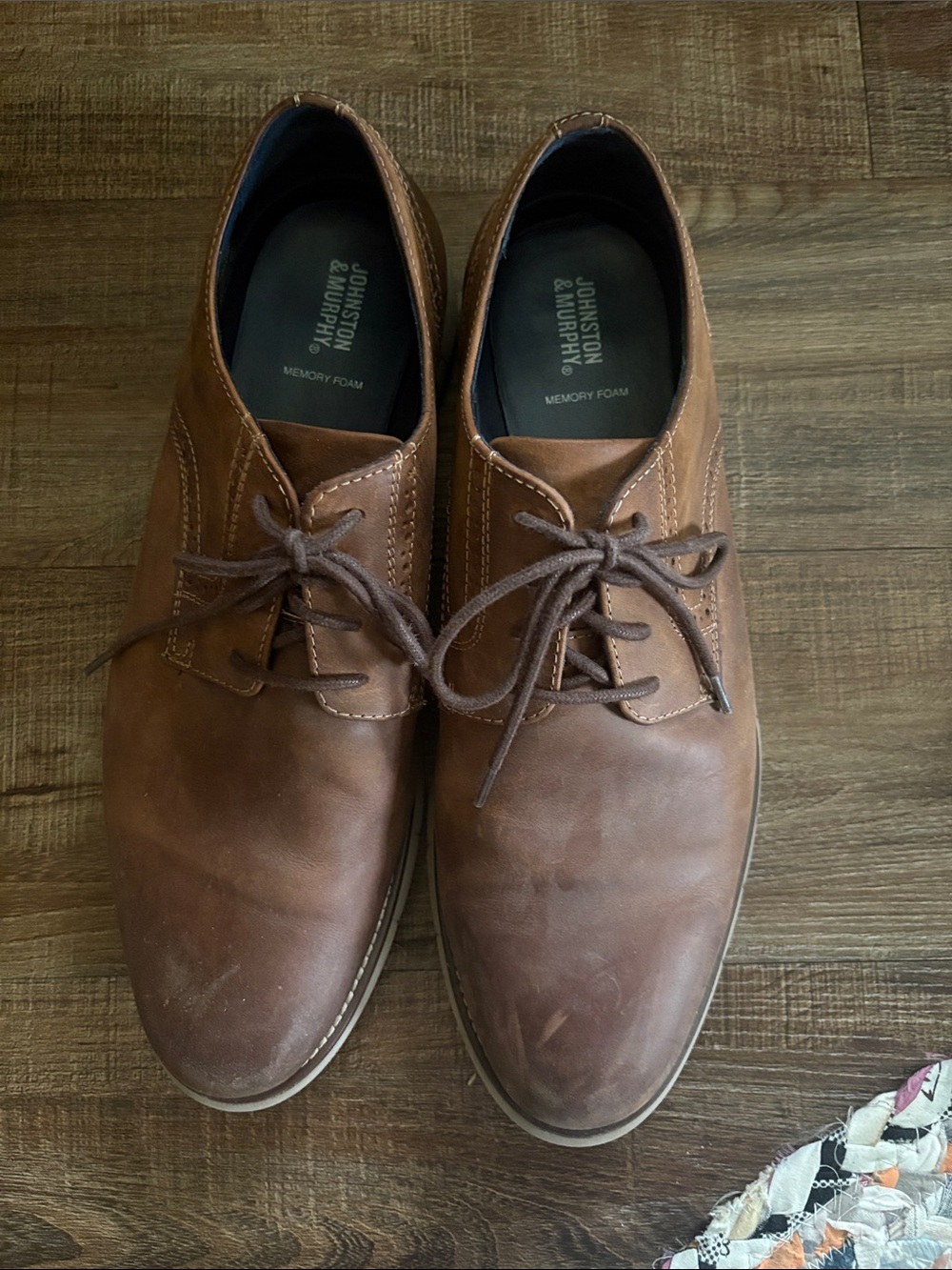 Johnston and Murphy brown leather shoes